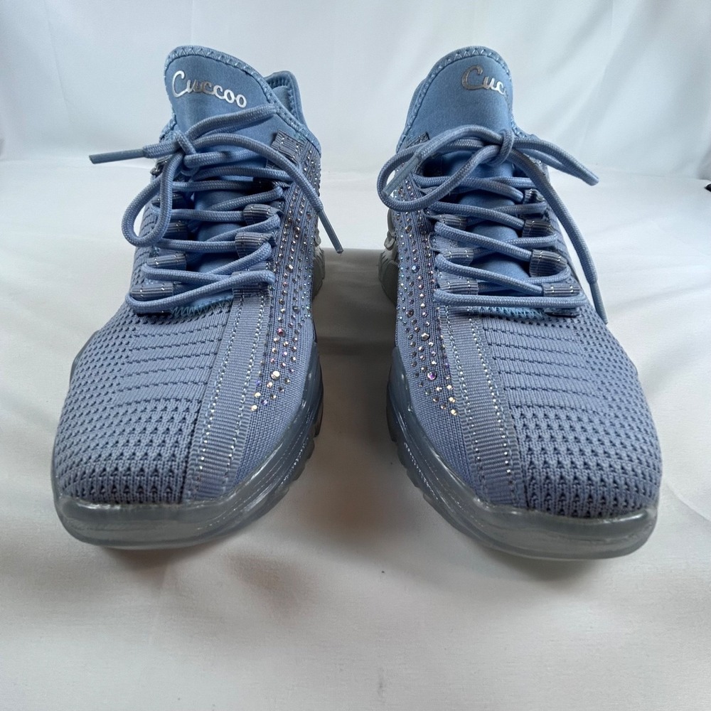 Cuccoo Women's Running‎ Slip In NEW Sz. 10 Light Blue Rhinestone - Picture 8 of 12